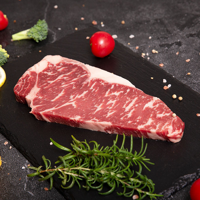 m52片装400g牛排西冷雪花牧舟生鲜谷饲原切牛排