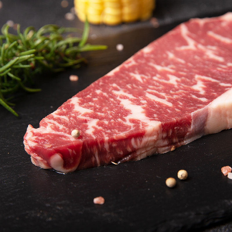 m52片装400g牛排西冷雪花牧舟生鲜谷饲原切牛排