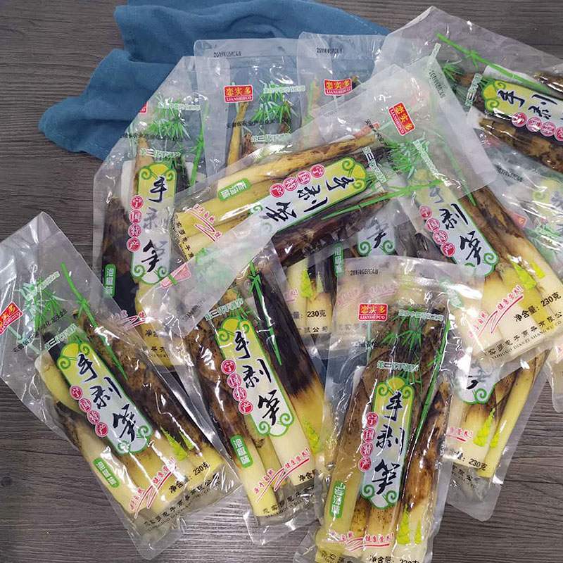 手剥笋开袋即食辣的手包网红黄金原味手拔笋手拨笋类制品