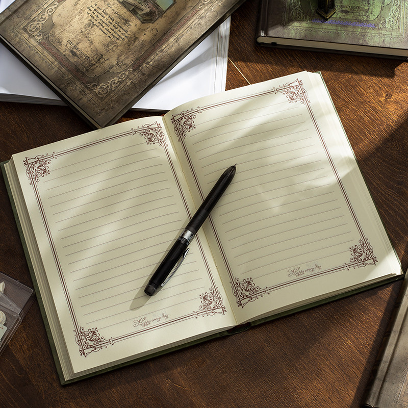 欧式笔记本子文艺精致简约复古古风日记本a5个性创意网红大学生课堂