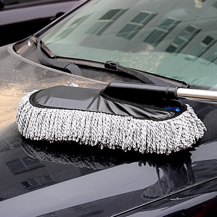汽车洗车拖把擦车神器专用刷车伸缩式除尘掸子扫灰不伤车多功能用