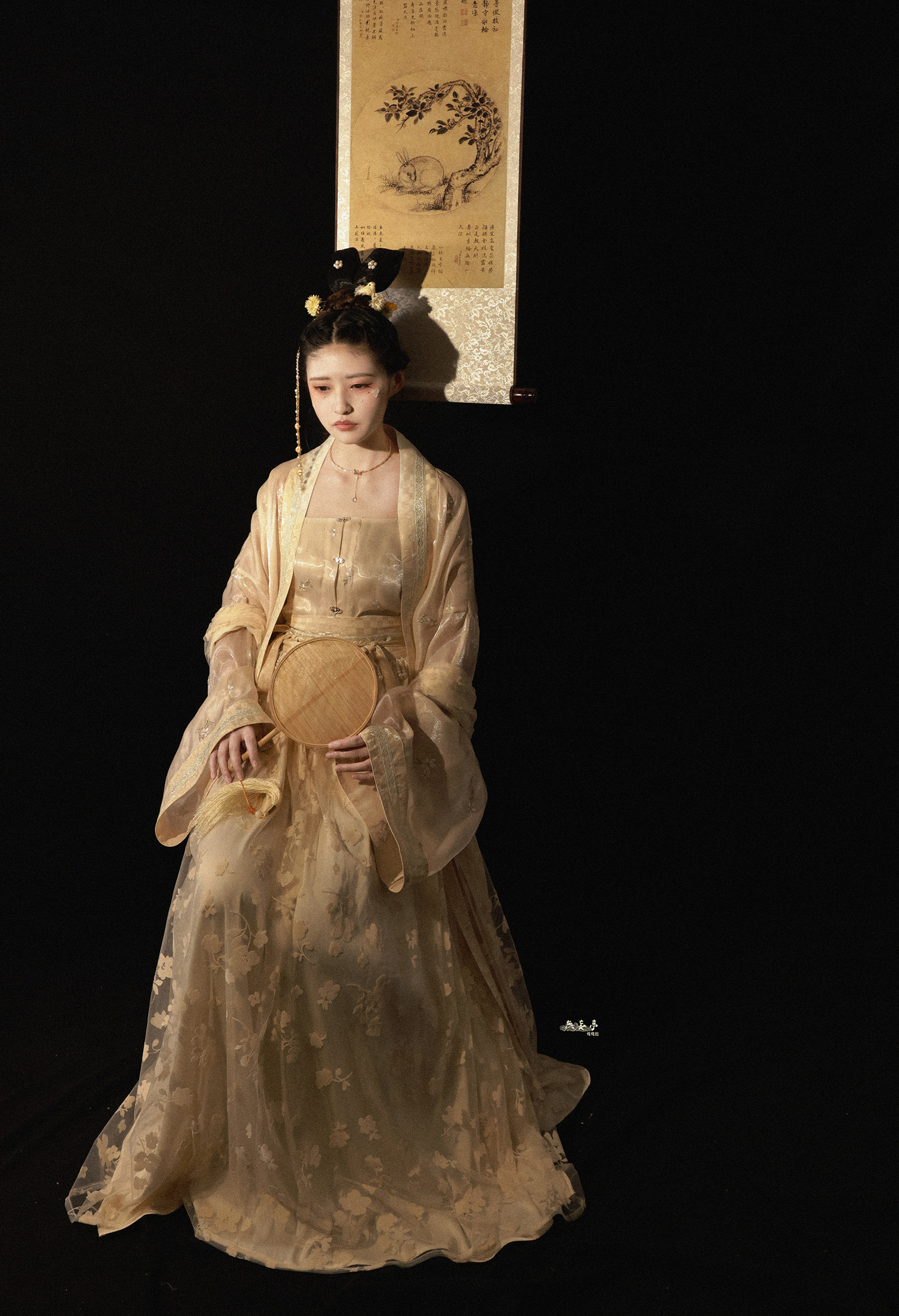 现货莺莺无妄亭原创汉服宋制宋对襟吊带褙子汉服