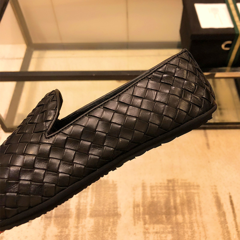 2020夏季新款bv豆豆鞋男士头层牛皮百搭潮牌一脚蹬男懒人驾车男鞋