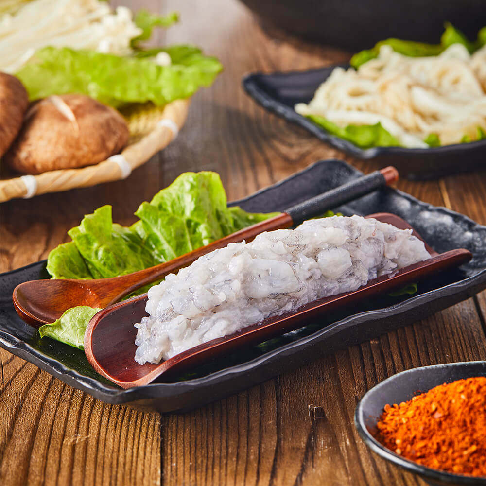 火锅虾球关东冷冻新鲜丸子食材100g虾滑虎鲜虾类制品