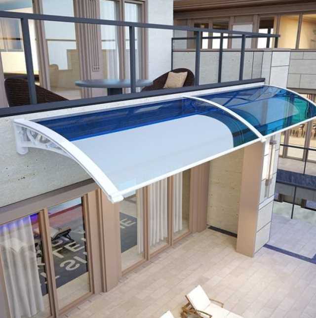 阳台雨棚门口雨搭挡板防风防雨户外庭院院门雨棚