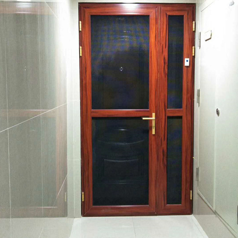 防盗平开入户金刚纱窗防蚊带锁折叠纱门铝合金纱窗