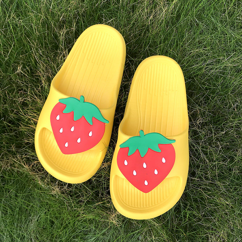 水果巧贝可爱草莓拖鞋男女eva轻巧厚底居家室内家居拖鞋