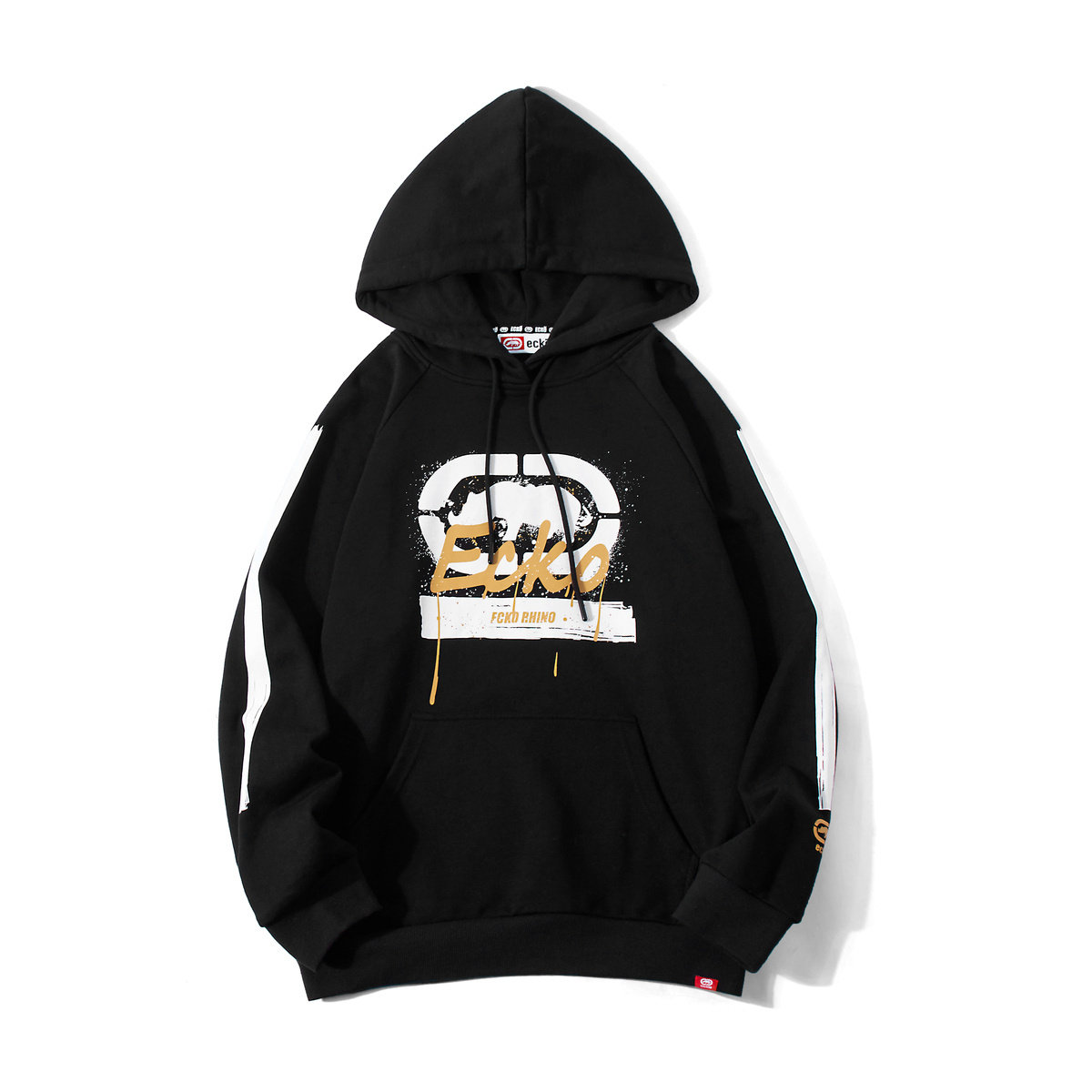 赵粤同ecko犀牛潮牌秋季新款时尚套头个性泼墨卫衣