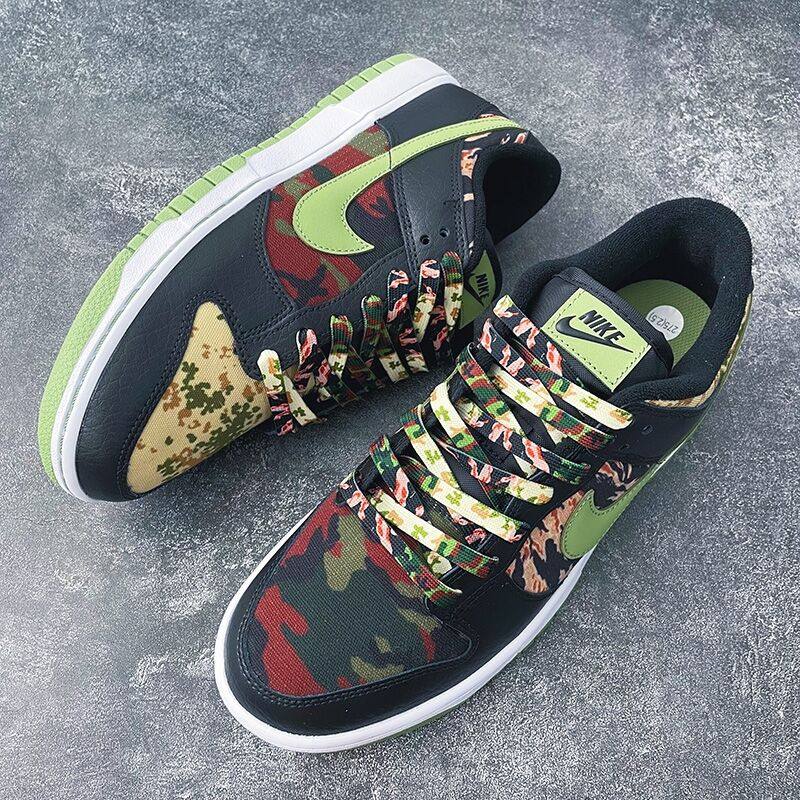 适配aj1low空军一号af1欧文7dunk低帮鸳鸯迷彩鞋带鞋带