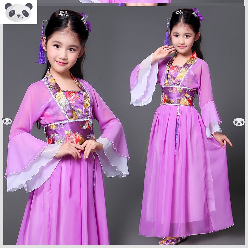 儿童古装嫦娥七仙女服装头饰西游记儿童王母娘娘服装演出表演服装