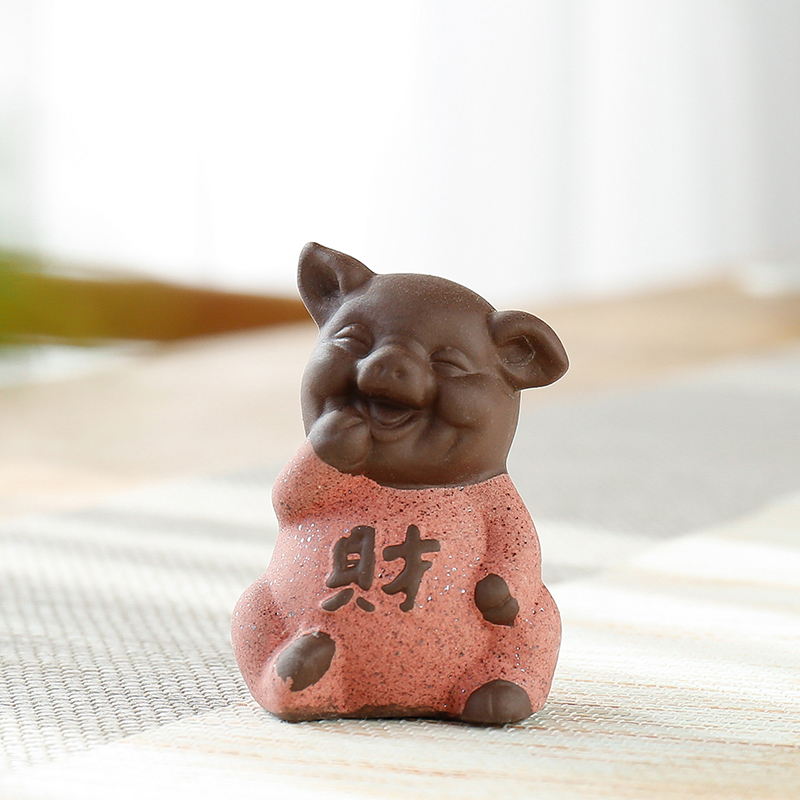 不梵五福小猪多肉拼盆摆件绿植盆景招财猪小花盆