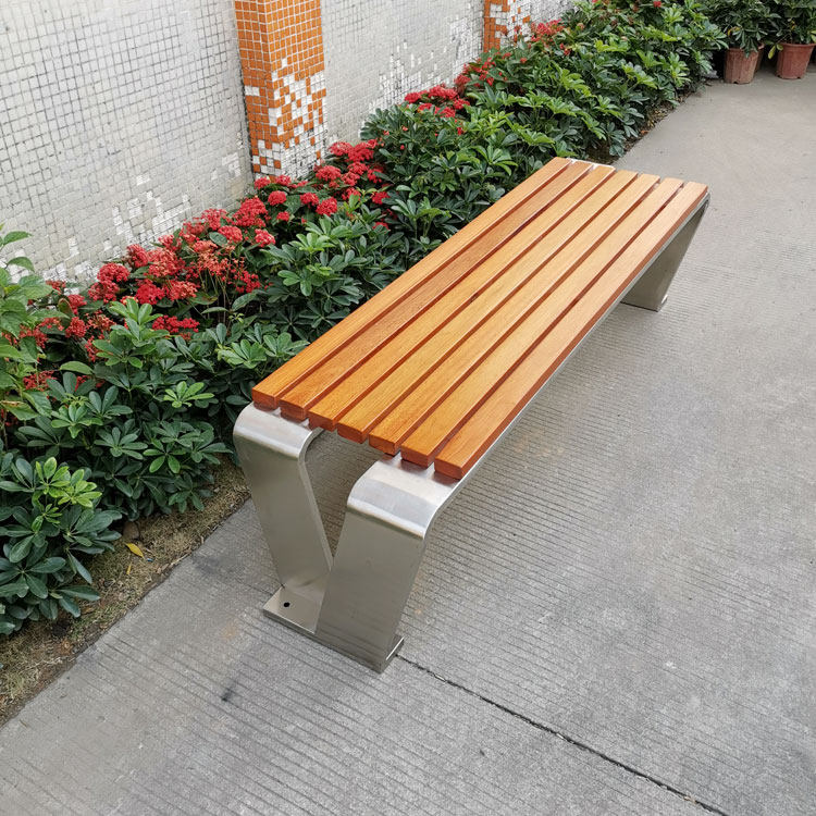 不锈钢坐凳室内外休闲长凳公园户外座椅景区防腐公园椅