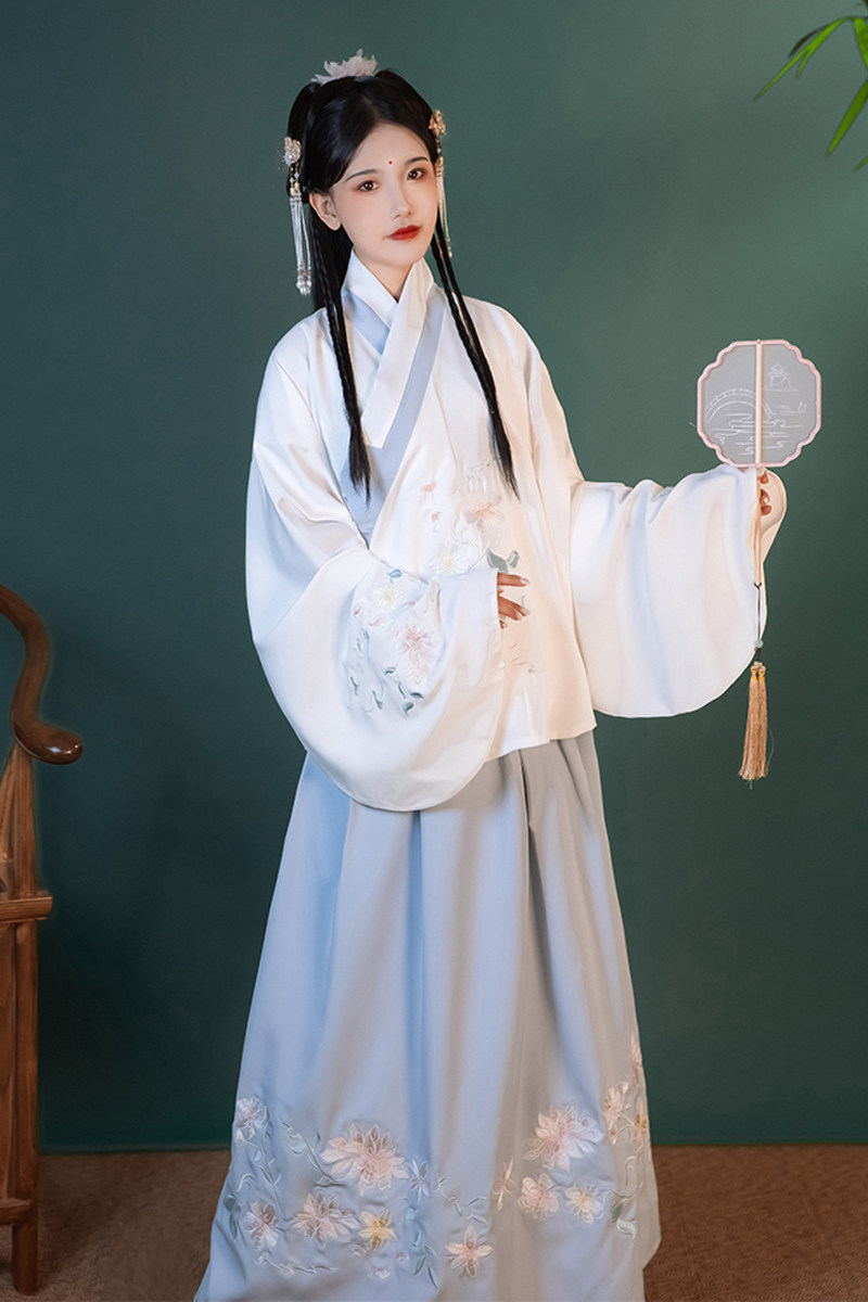 正品秋装春秋袄裙比甲国风中国服女卡蕾制汉汉服