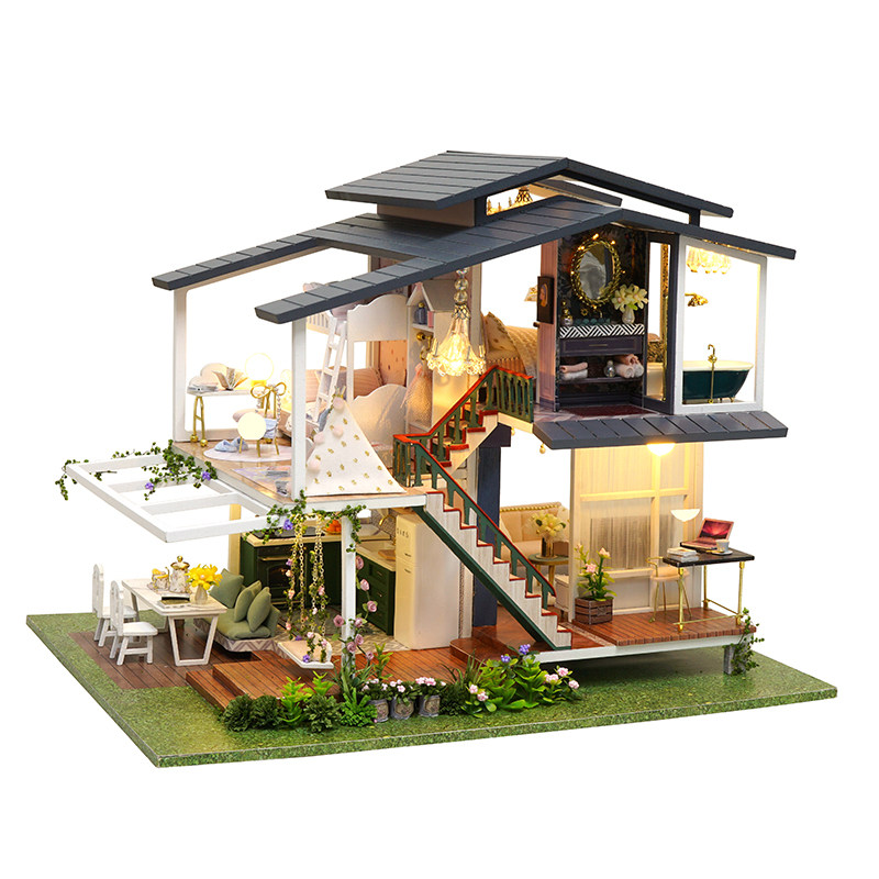 智趣屋diy小屋莫奈花园3d立体拼图手工拼装拼图