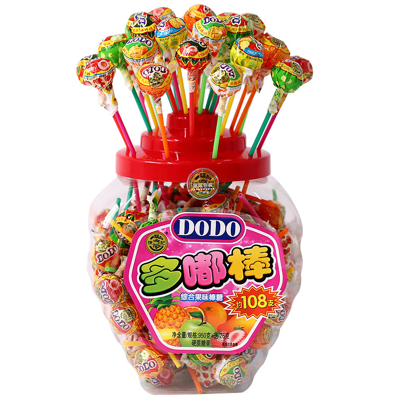 徐福记棒棒糖散装批发旗舰店儿童网红桶装水果味万圣节糖果