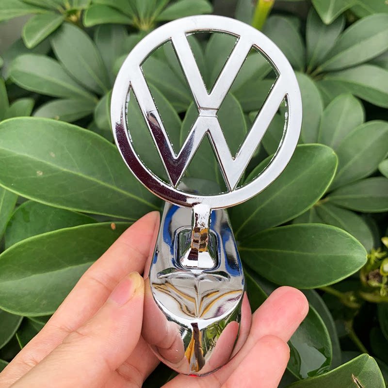 上海大众立标汽车朗逸 捷达 桑塔纳金属车头标机盖车标标志改装