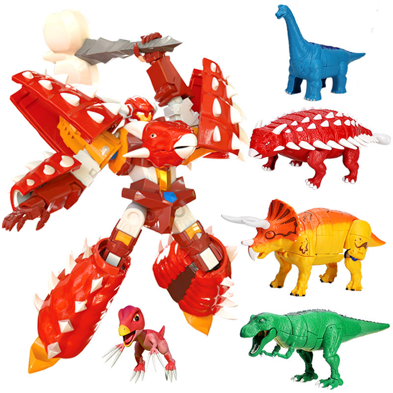 心奇爆暴龙战车2机甲战龙玩具新奇甲龙恐龙烈焰霸王龙变形机器人