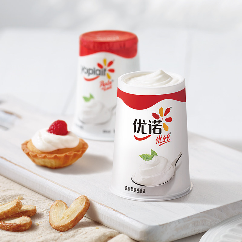 【11号0点开抢】yoplait法国优诺优丝低温酸奶生牛乳135g*12杯