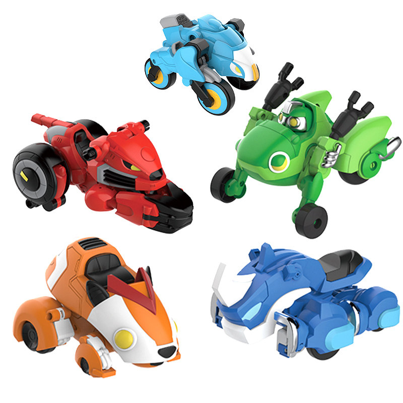 英雄猪猪侠竞速小英三变车变形玩具竞数卟卟变身儿童机器人