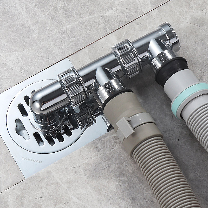 洗衣机下水管地漏接头排水管专用防臭三通防返水溢地漏