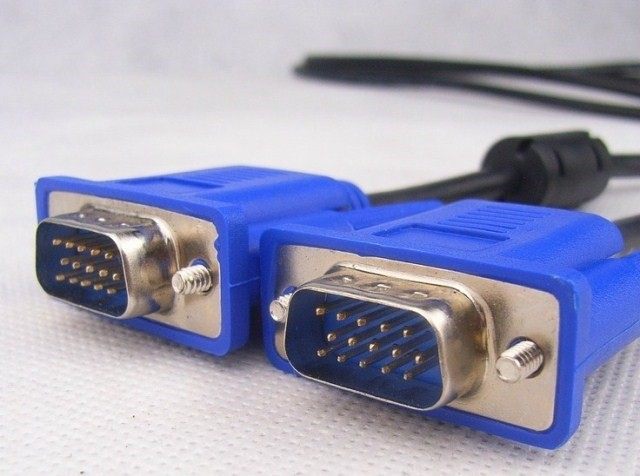 台式连接电脑主机笔记本屏幕显示器vga数据线投影仪vga线