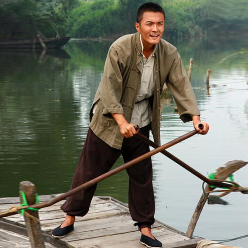 古装民国影视农民服土八路老百姓棉麻土匪演出服民族服装