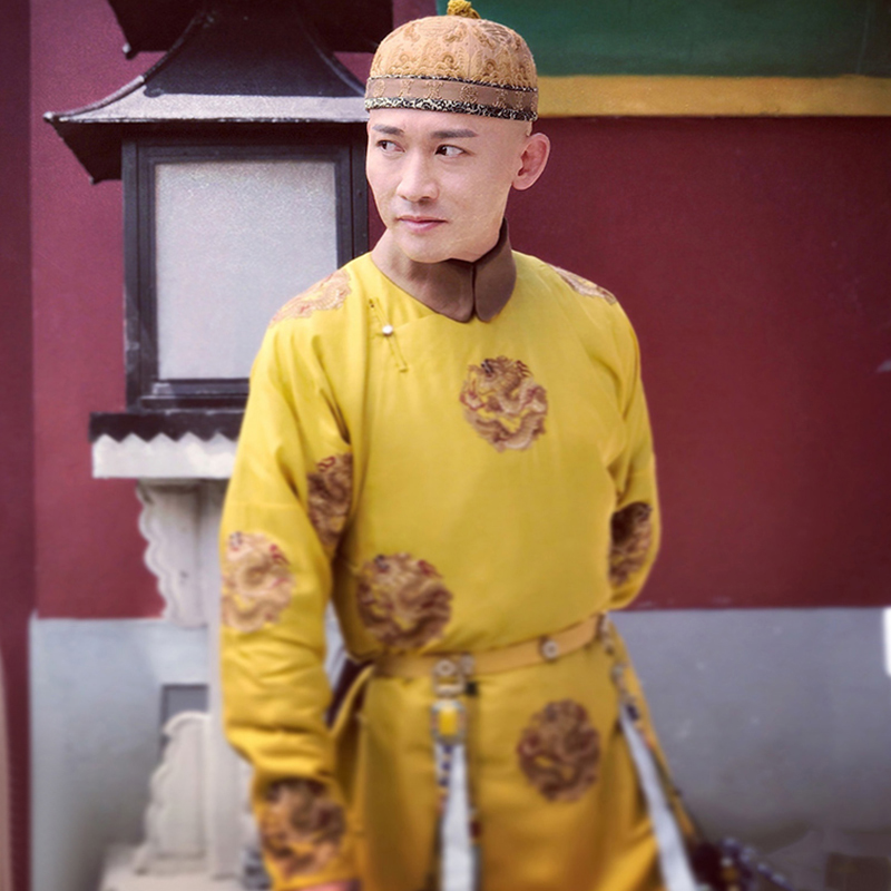 古装清朝影视阿哥皇帝龙袍贝勒服同款演出服民族服装