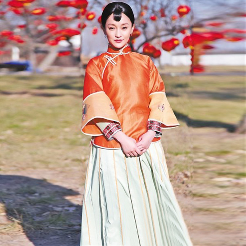 古装影视红高粱九儿同款民国丫鬟少奶奶秀禾服女民族服装