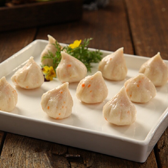 蟹籽包160g蟹黄包蟹籽丸台湾风味鱼丸海鲜丸子豆捞火锅关东煮