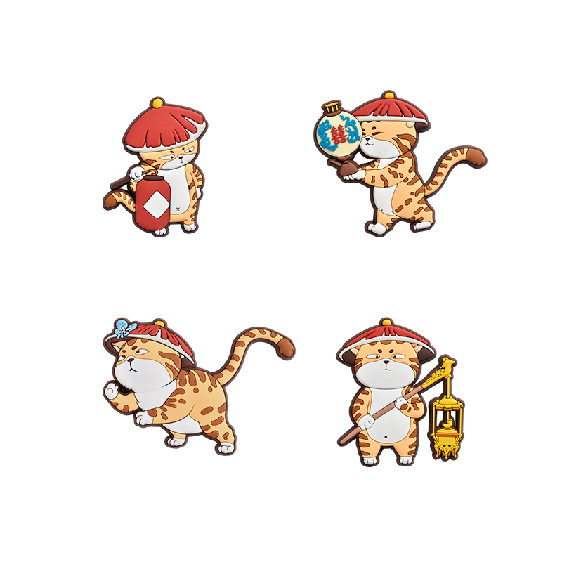 宫廷御猫系列创意冰箱卡通可爱磁贴文化创意冰箱贴