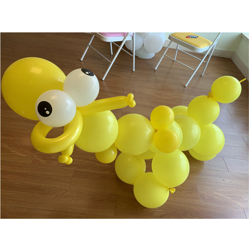 饰连接气球造型 泰国bk12寸6寸尾巴气球亚光加厚3.5克马卡龙派对装