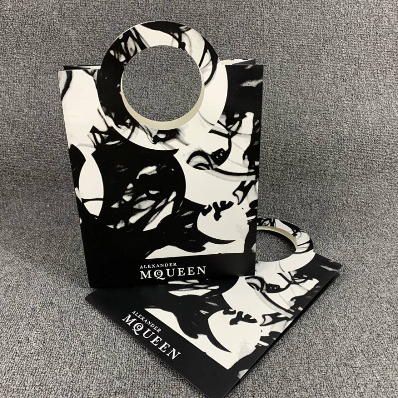 原板麦昆纸袋礼品袋购物袋手提袋围巾服装袋子礼品袋