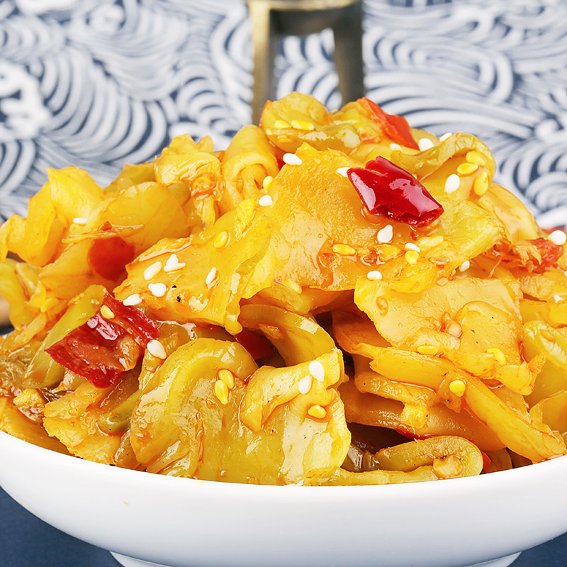 10斤芝麻榨菜片腌菜泡菜下饭菜酱菜开胃整箱装榨菜片商用批发餐饮