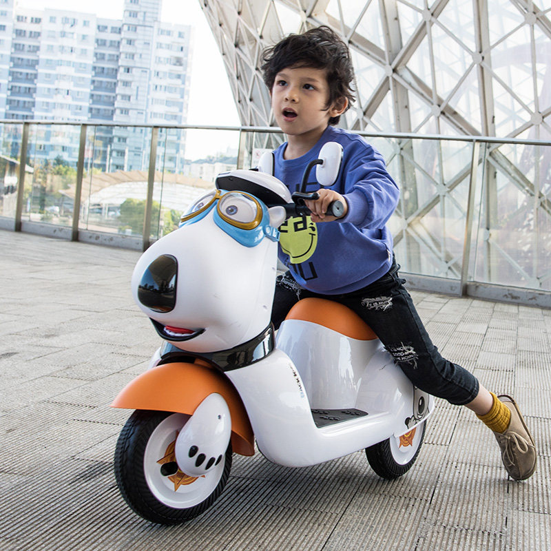 儿童电动摩托车可坐人三轮车幼儿小孩宝宝充电女孩儿童电动车