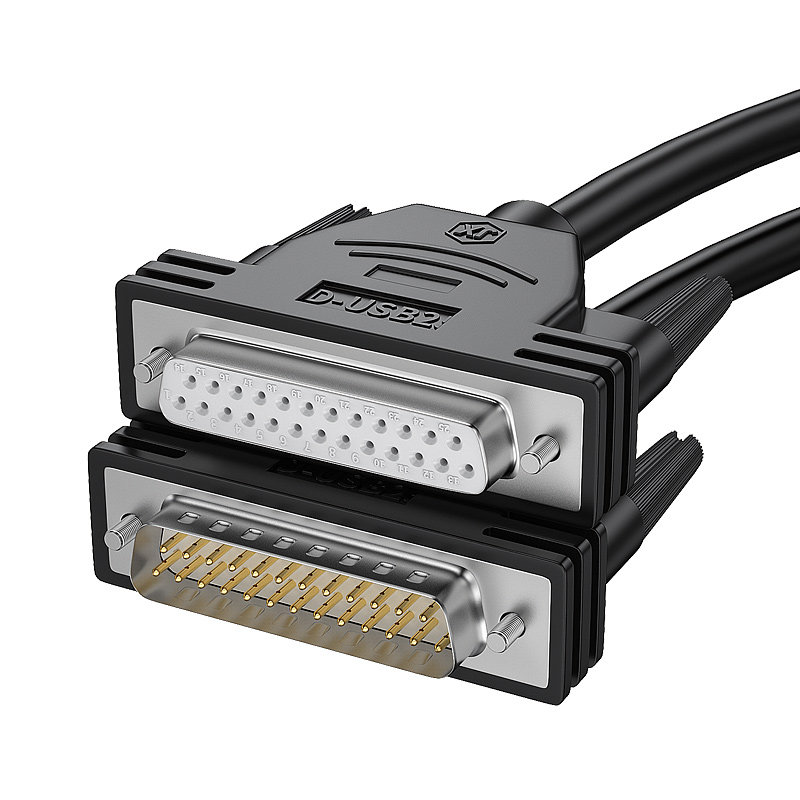 纯铜db25延长线对公25针连接线并口电脑打印机数据线连接线