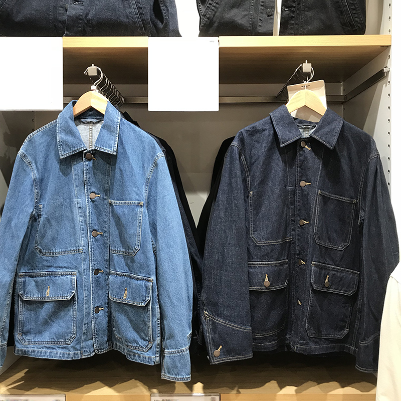 王炸级！东吉U家 秋季男士阿美咔叽宽松慵懒休闲工装牛仔夹克外套