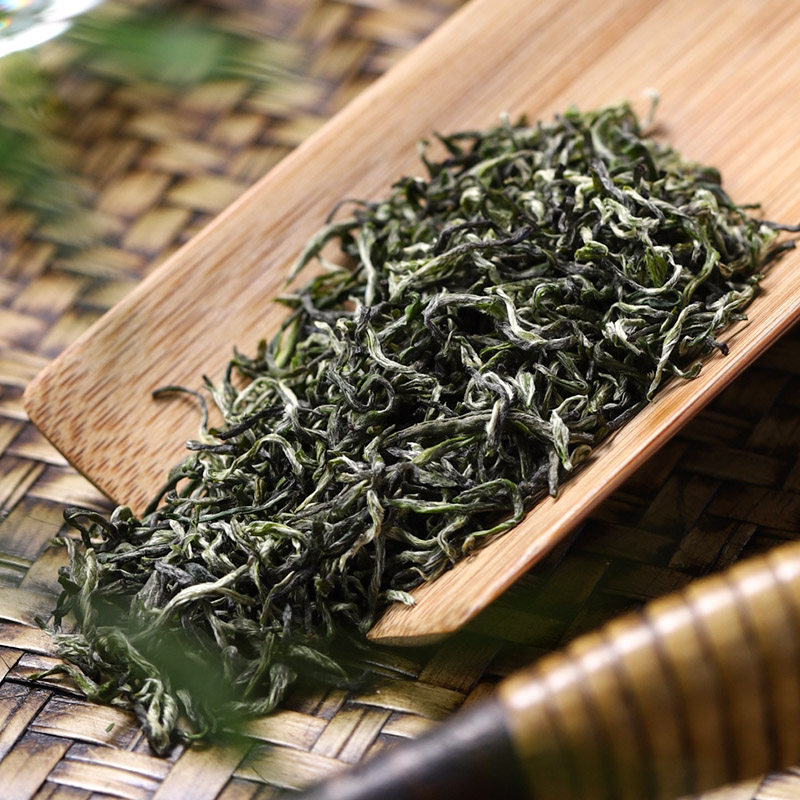 沩山毛尖茶叶散装一级浓香型炒青绿茶2020新茶春茶散装100g2罐