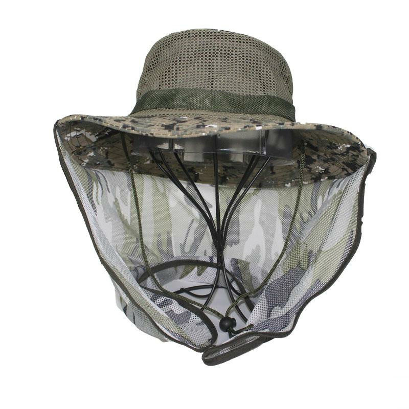 防蚊帽子户外 男士蜜蜂帽防罩遮脸打药戴的帽子护面部纱养用品女