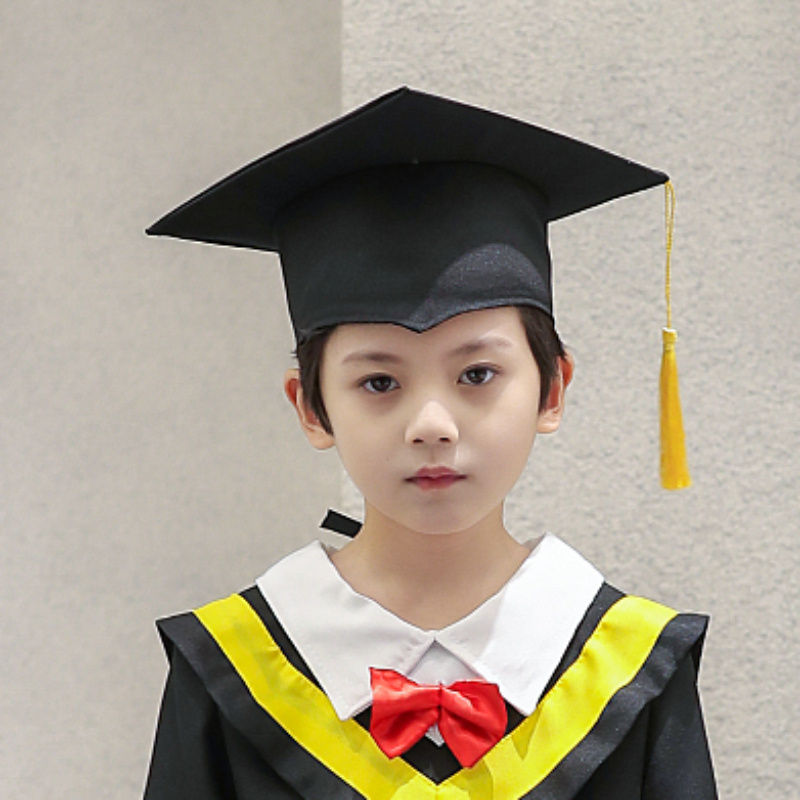 博士帽毕业季儿童幼儿园男毕业博士服帽子女小博士中小学生学士帽