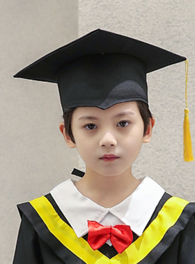 博士帽毕业季儿童幼儿园男女学士帽