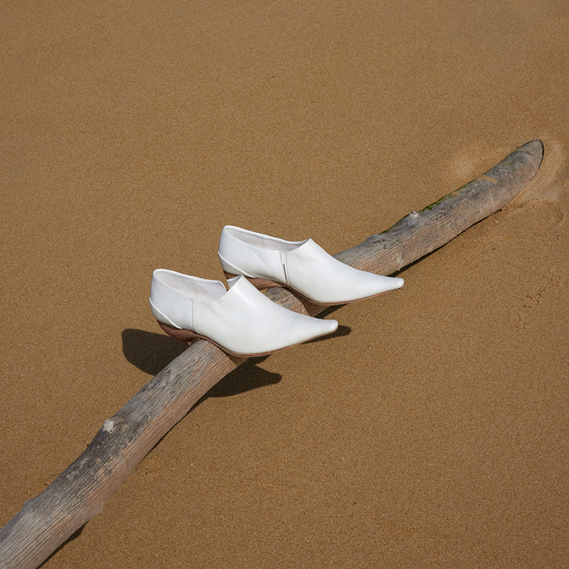 murmure 中跟短靴 原创手工真皮女巫鞋 巫婆鞋 2023春夏新款 女鞋