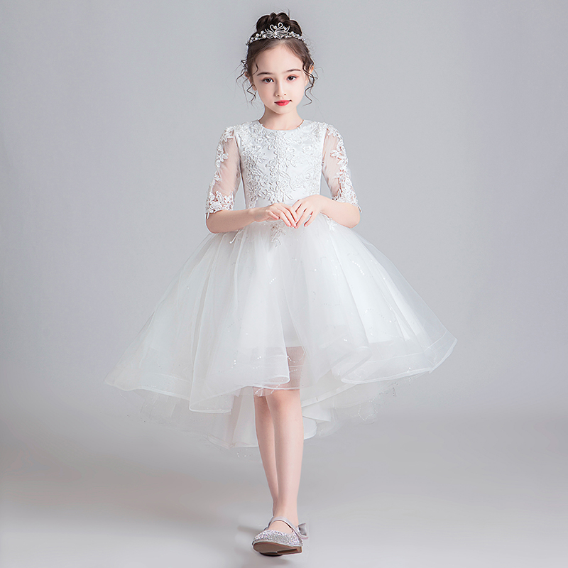 儿童礼服公主女童蓬蓬洋气小女孩主持人钢琴演出服儿童礼服