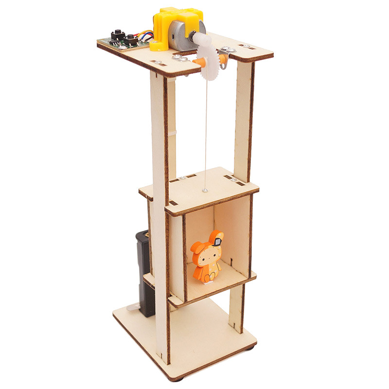 电梯升降机玩具模型小学生手工自制科技制作小发明科学实验