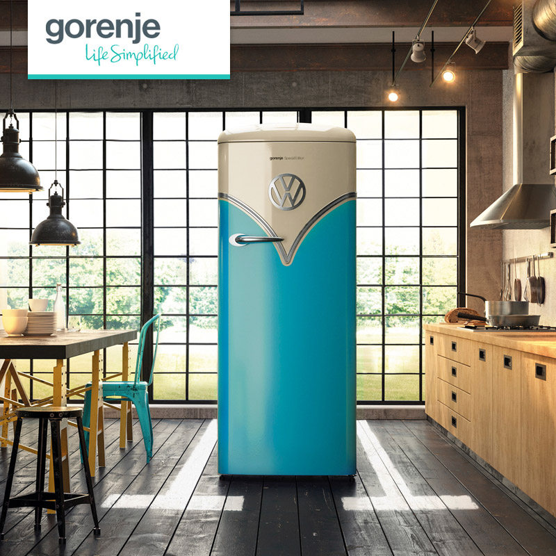gorenje洛尼欧洲原装进口大众联名家用复古单门冰箱厨房冰箱