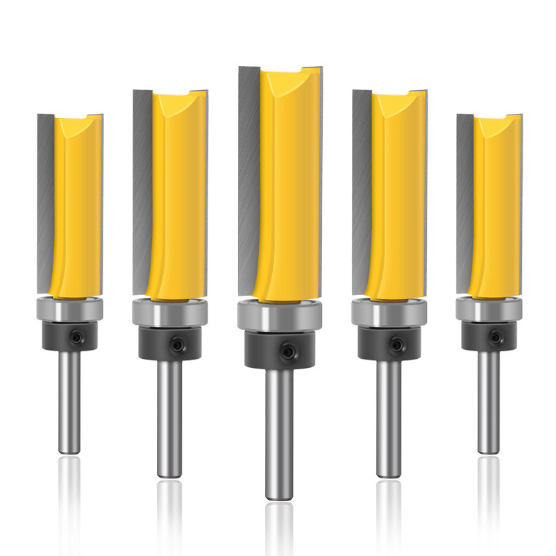 名刃木工修边刀开槽刀头带轴承直刀仿型修边刀木工铣刀锣机开槽