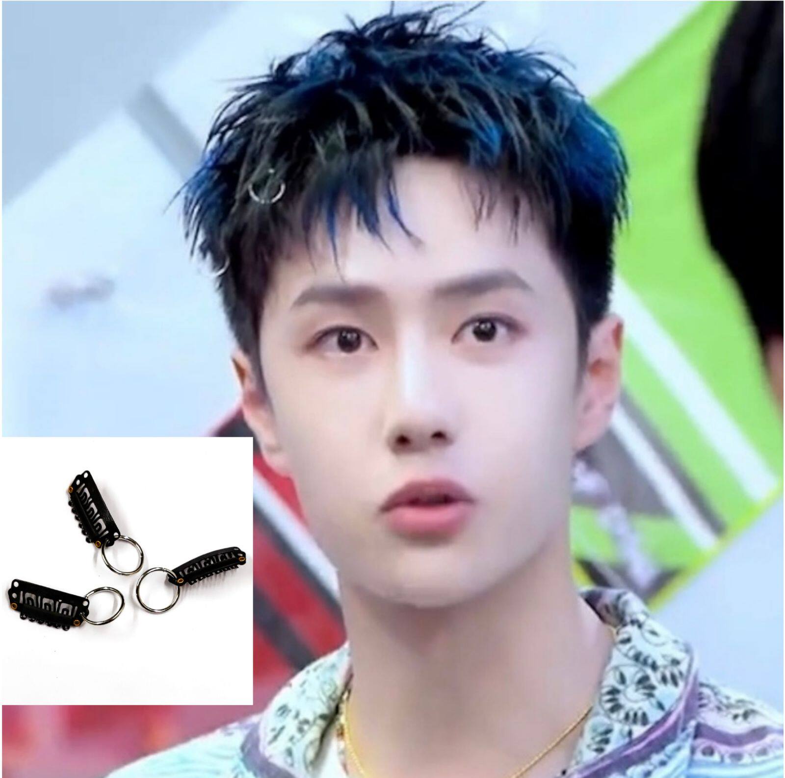 中国国王一博同款代言周边发夹耳钉耳环男女发饰