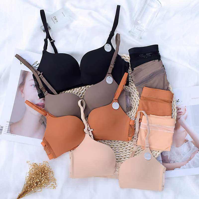 前扣肩带胸罩内衣好看背部穿法式系交叉后背文胸