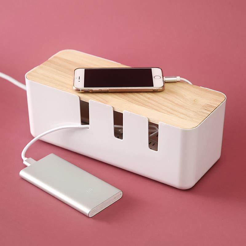 收纳日本电线盒理家用插排线缆整理盒拖插座理线器