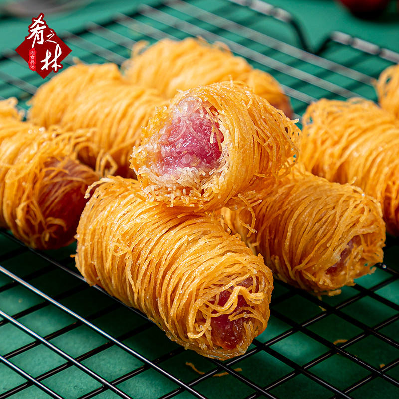金丝香芋酥芋头面线卷夹心早茶点心油炸小吃包点
