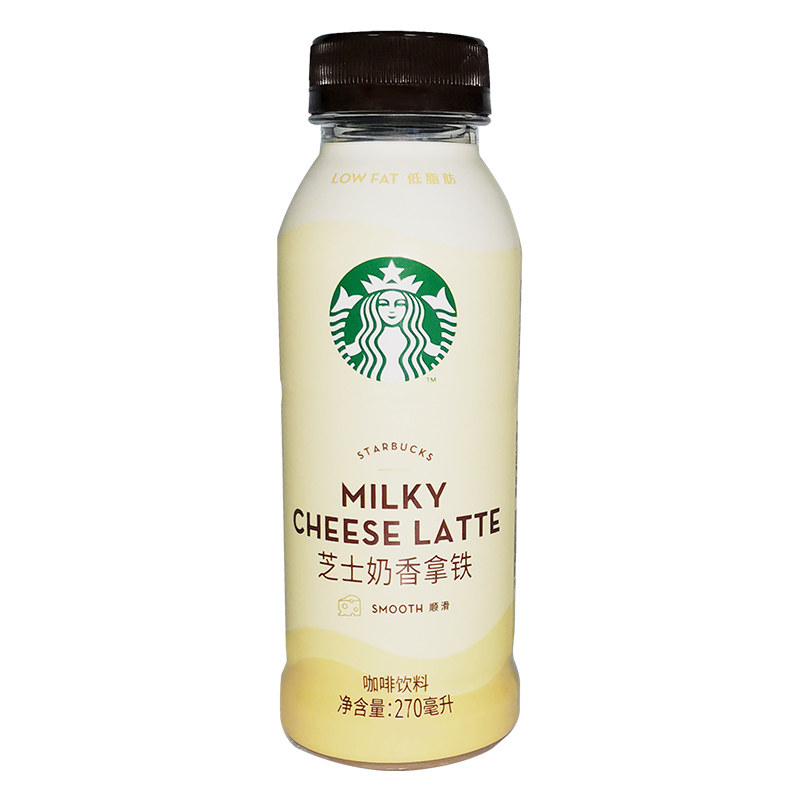 咖啡starbucks星巴克星选即270ml12瓶芝士奶香拿铁即饮咖啡